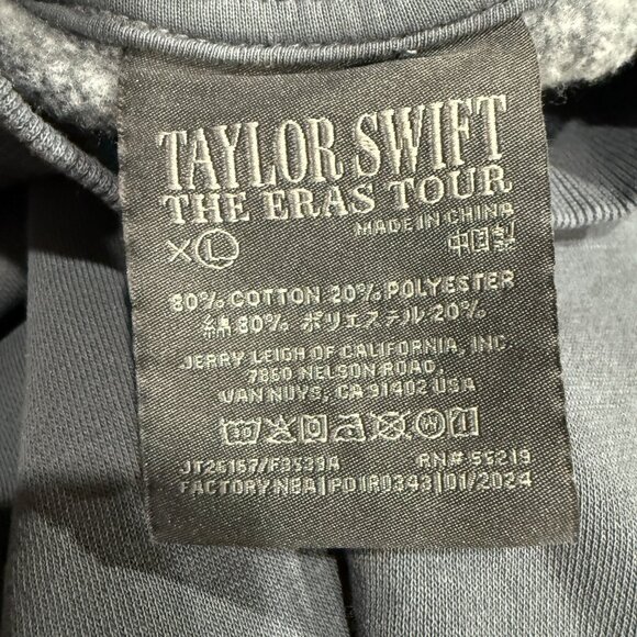Taylor Swift | Eras Tour 2024 Official Merch Crew Neck Blue Sweatshirt | New - Picture 13 of 13